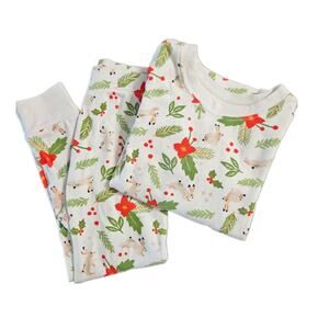 Old Navy Christmas Pajamas Toddler 2T Winter Snow Cotton 2-Piece Sleepwear